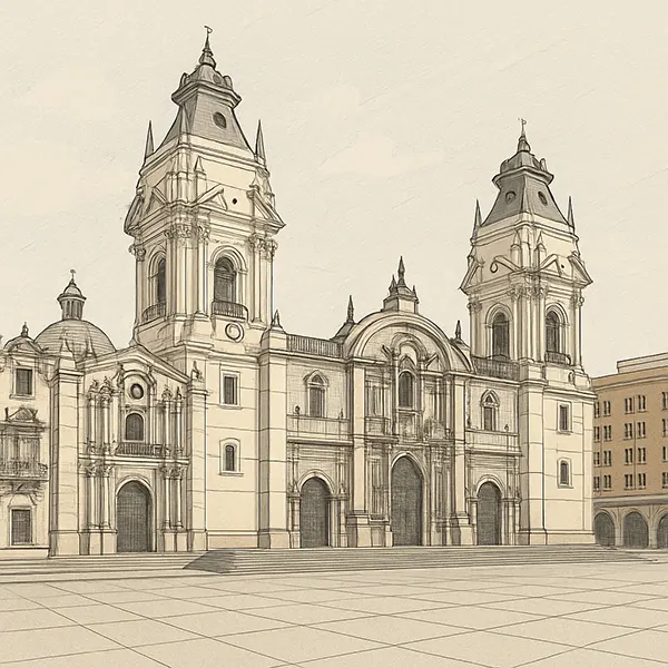 Modelo de SketchUp de la Catedral de Lima Perú